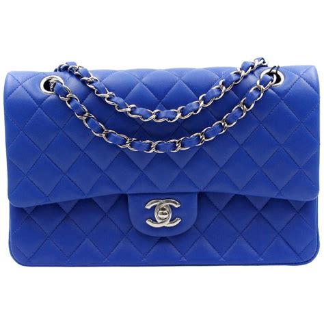 chanel small flap bag blue|chanel lambskin medium flap bag.